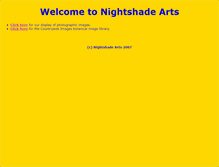 Tablet Screenshot of nightshade-arts.co.uk